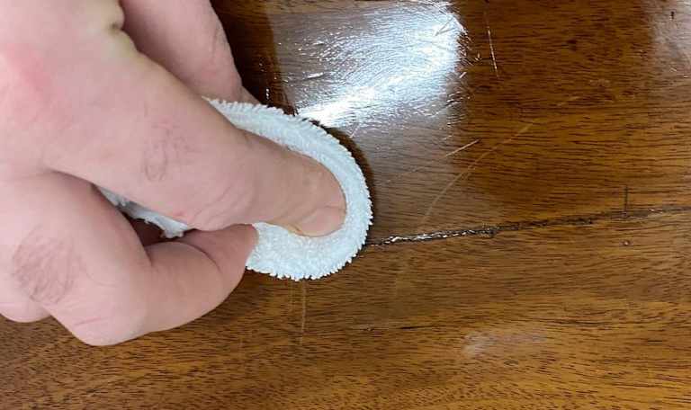 رفع خراش کابینت ام دی اف با روغن