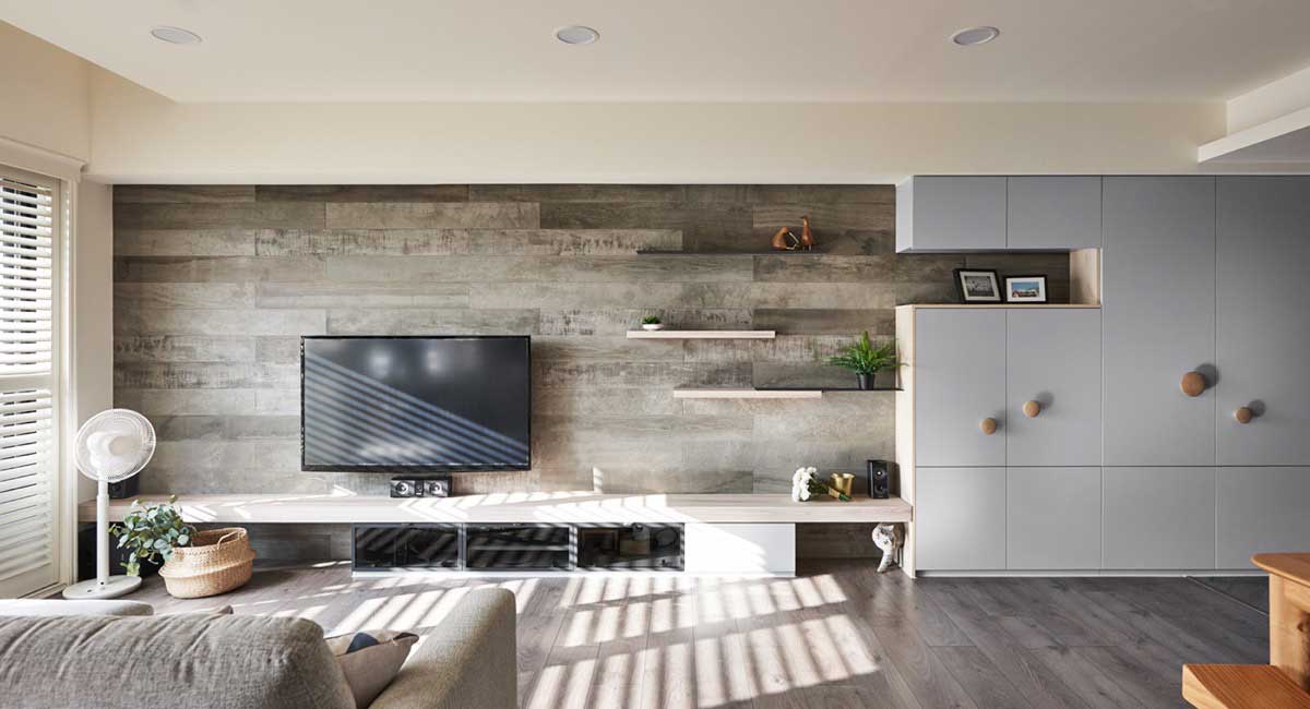 کابینت دیواری برای تلویزیون